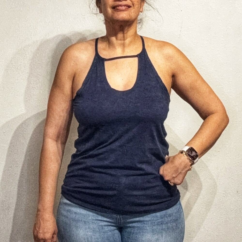 Gilded Intent Navy Tank Top Sz M